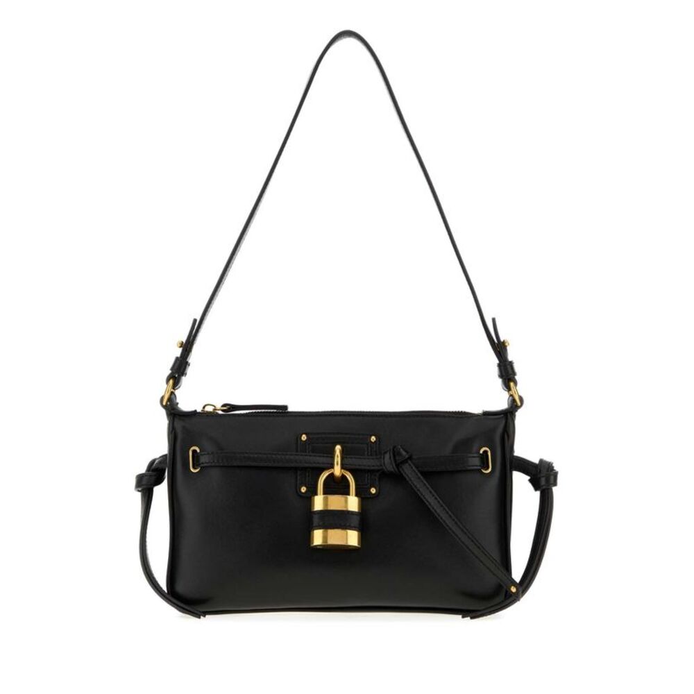 Chloe Women Black Nappa Leather Mini Paddington Sling Shoulder Bag